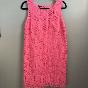 Talbots NWT Pink Pineapple Eyelet Dress